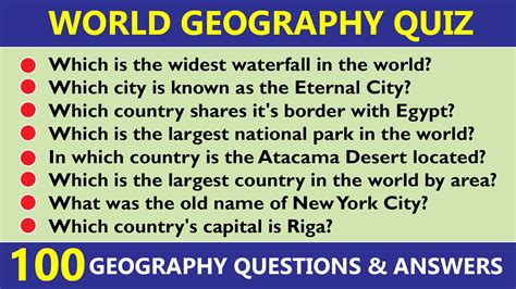 very hard geography test|hardest geography questions and answers.